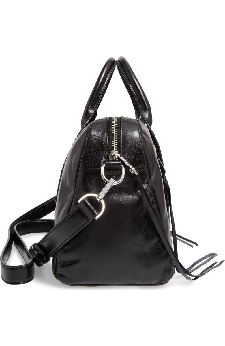 Rebecca Minkoff Vanity Leather Zip Satchel, Alternate, color,