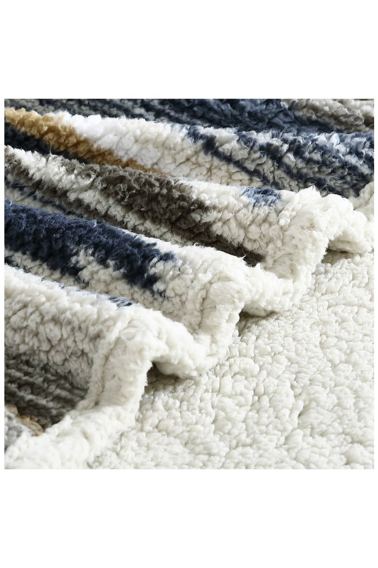 Coyote Sands Faux Shearling Throw Blanket, Alternate, color, BROWN