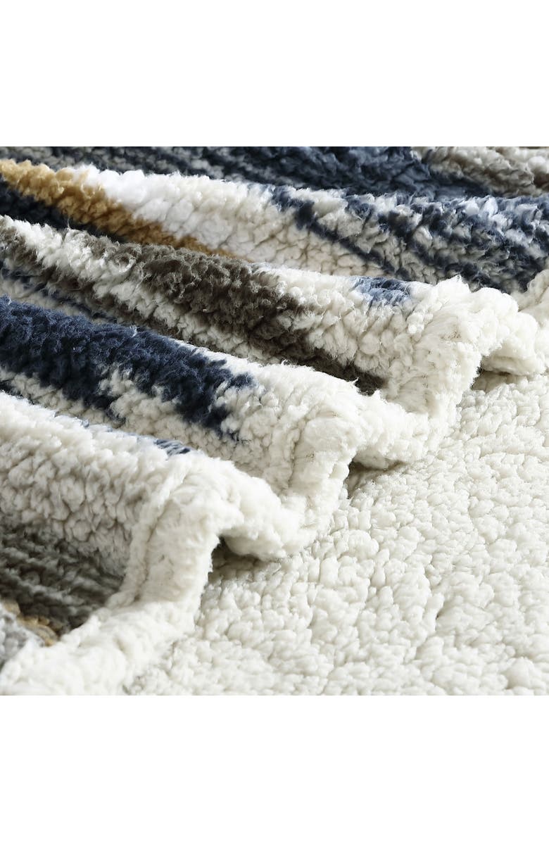 Wrangler Coyote Sands Faux Shearling Throw Blanket, Alternate, color, Brown