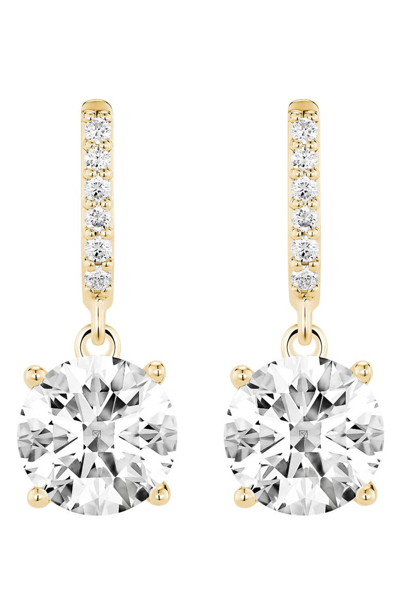 LIGHTBOX 2-Carat The Round Brilliant Solitaire Lab Grown Diamond Drop Earrings, Main, color, 