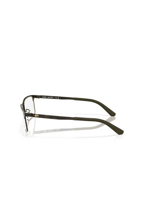 Costa 56mm Rectangle Optical Glasses In Brown