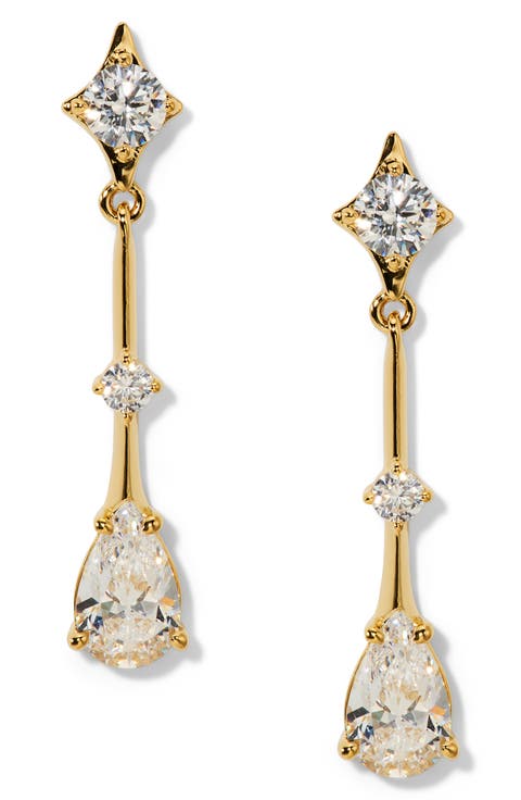 Hera Cubic Zirconia Drop Earrings