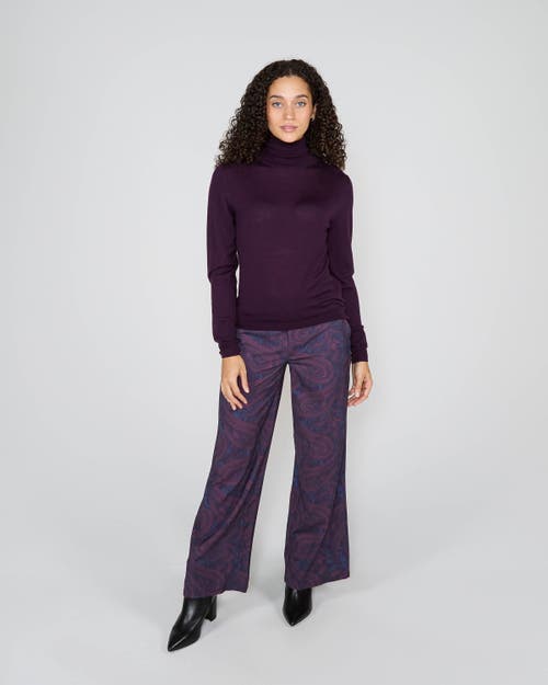 Lords Of Harlech Rona Turtleneck Sweater In Purple