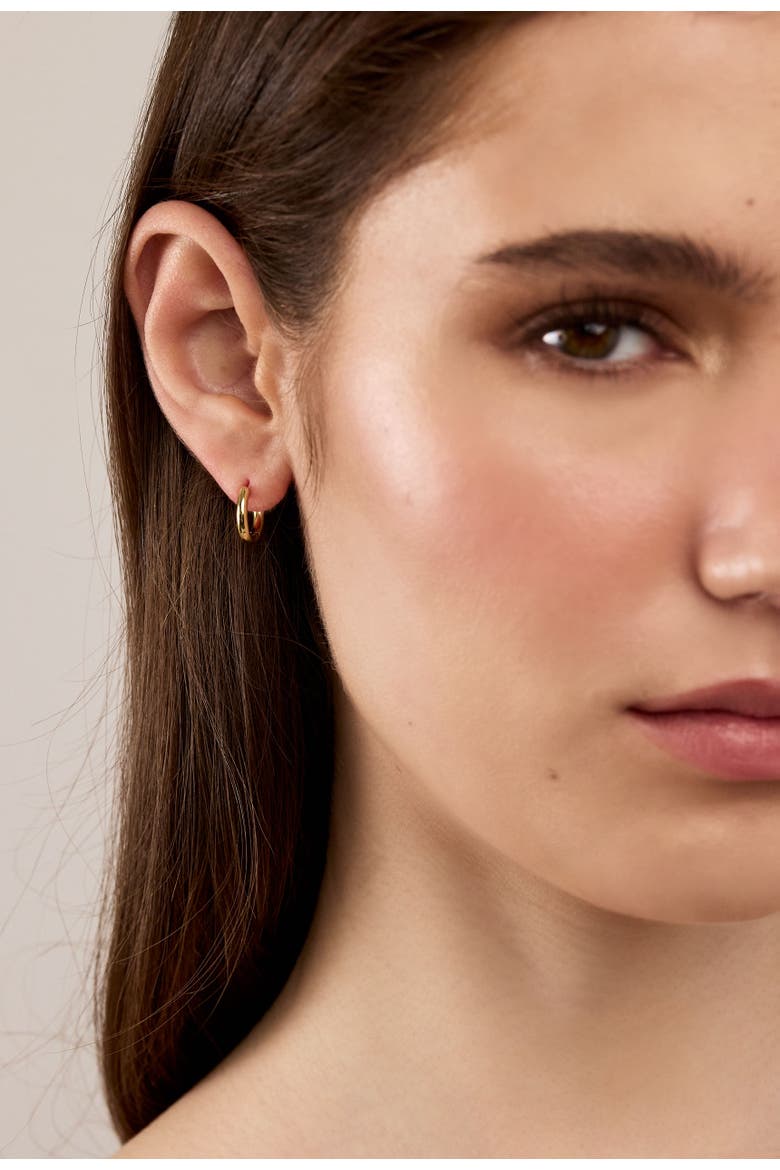 Tiny Hoops, Alternate, color, Gold