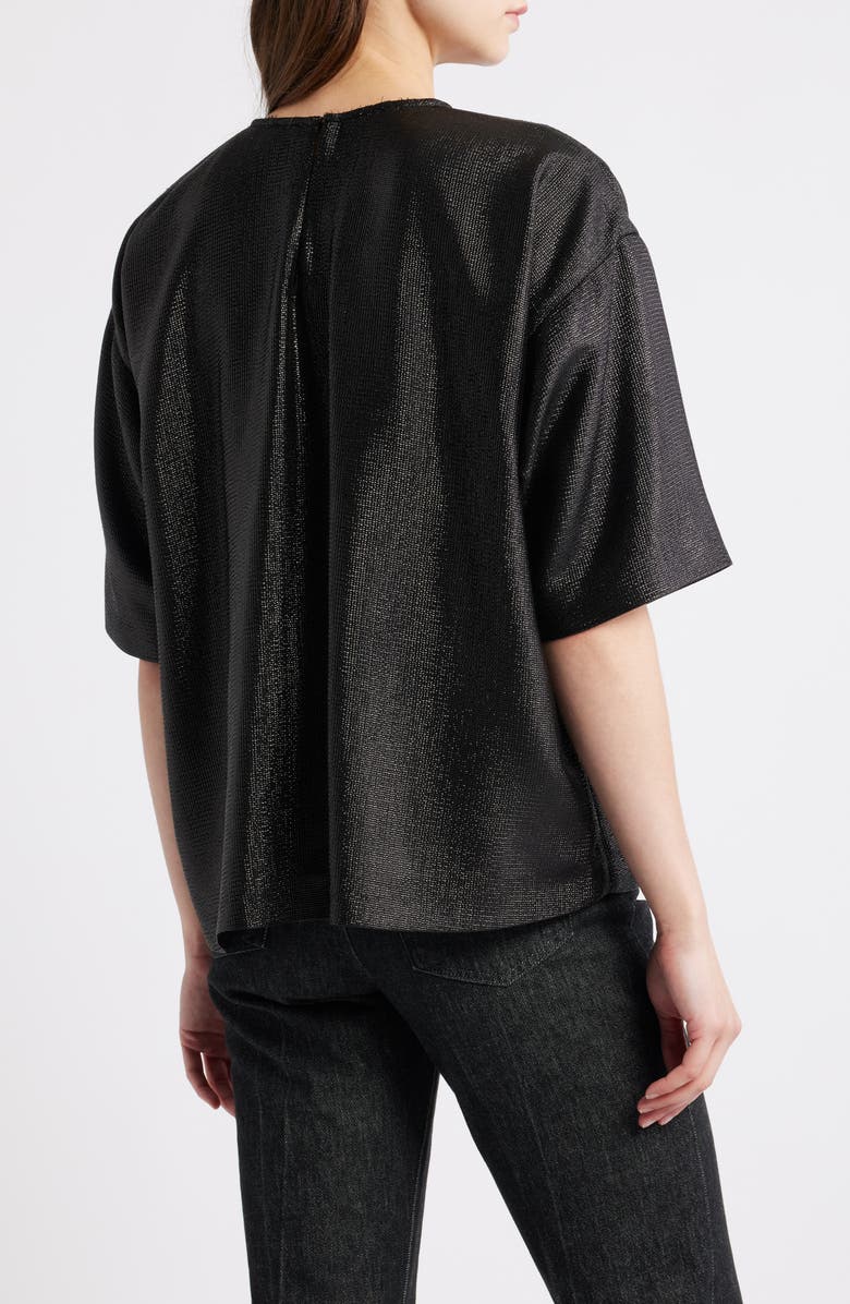 BOSS Bacres Metallic Top, Alternate, color, Black
