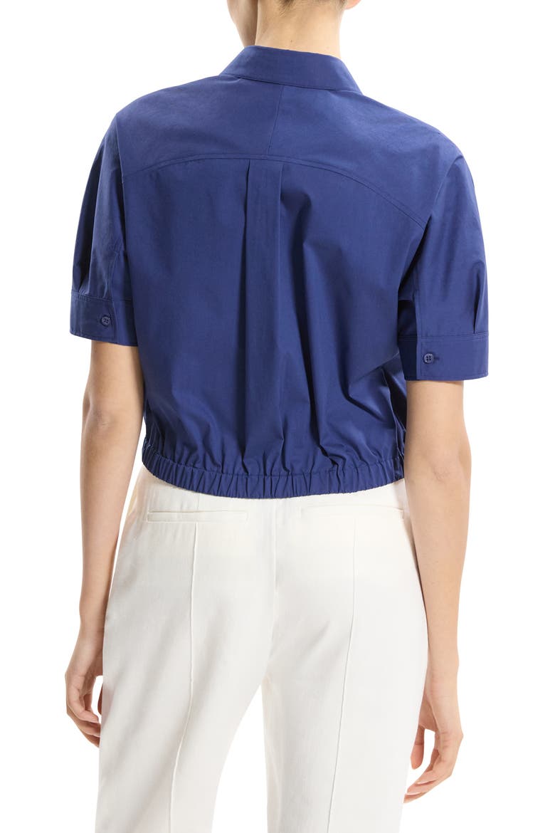 Elastic Waist Shirt, Alternate, color, SAPPHIRE NAVY - 2QT
