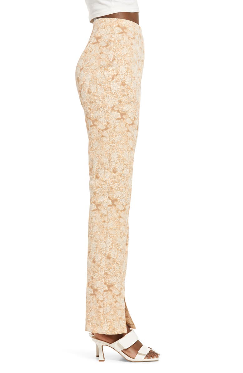 Open Edit Slim Fit Split Hem Pants, Alternate, color, 