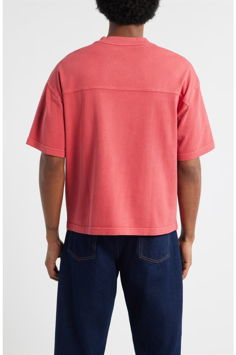 Seamed Heavyweight T-Shirt, Alternate, color, RED BEAUTY