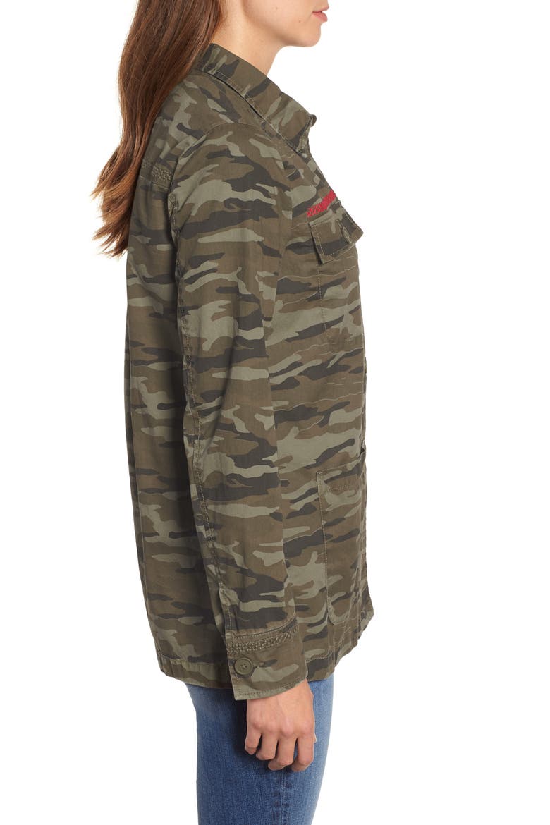Utility Jacket, Alternate, color, OLIVE CAMO PRINT