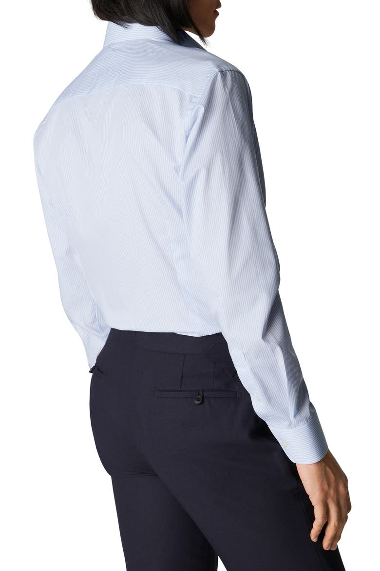 Contemporary Fit Stripe Dress Shirt, Alternate, color, BLUE