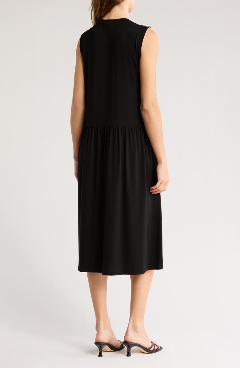 Eileen Fisher Crewneck Sleeveless Tiered Dress, Alternate, color, 