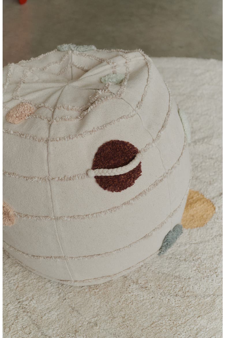 Solar System Pouf, Alternate, color, NATURAL