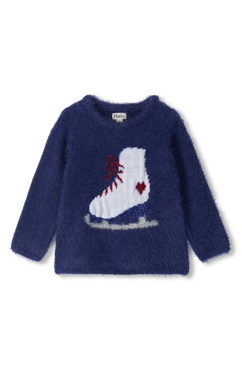 Kids' Figure Skate Intarsia Sweater