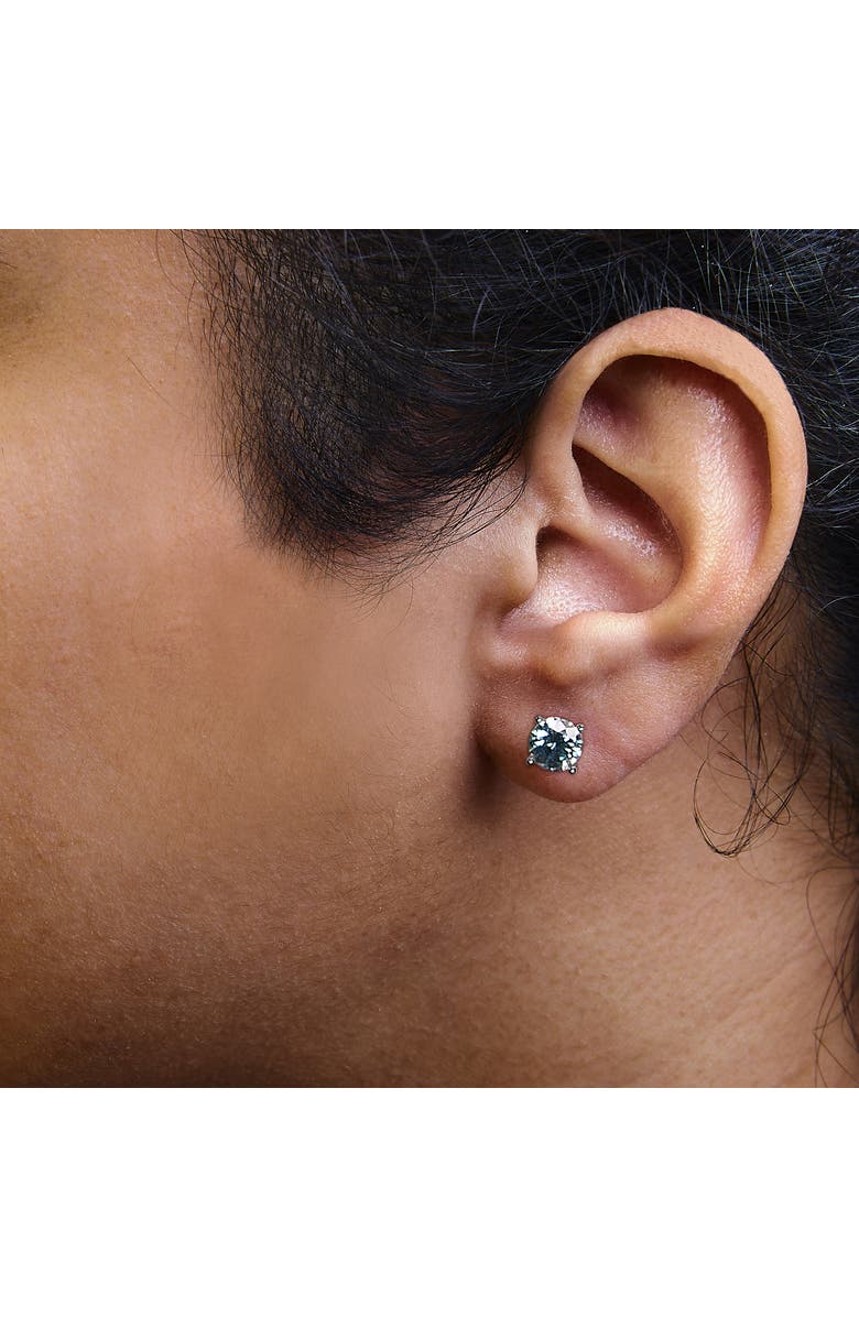 Haus of Brilliance 14K Gold 3.00 Cttw Blue Lab Grown Diamond Stud Earrings, Alternate, color, White
