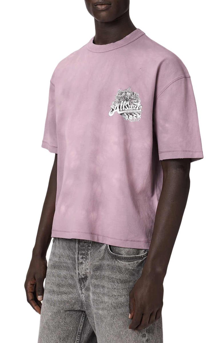 AllSaints Avalon Graphic T-Shirt, Alternate, color, Seashell Pink