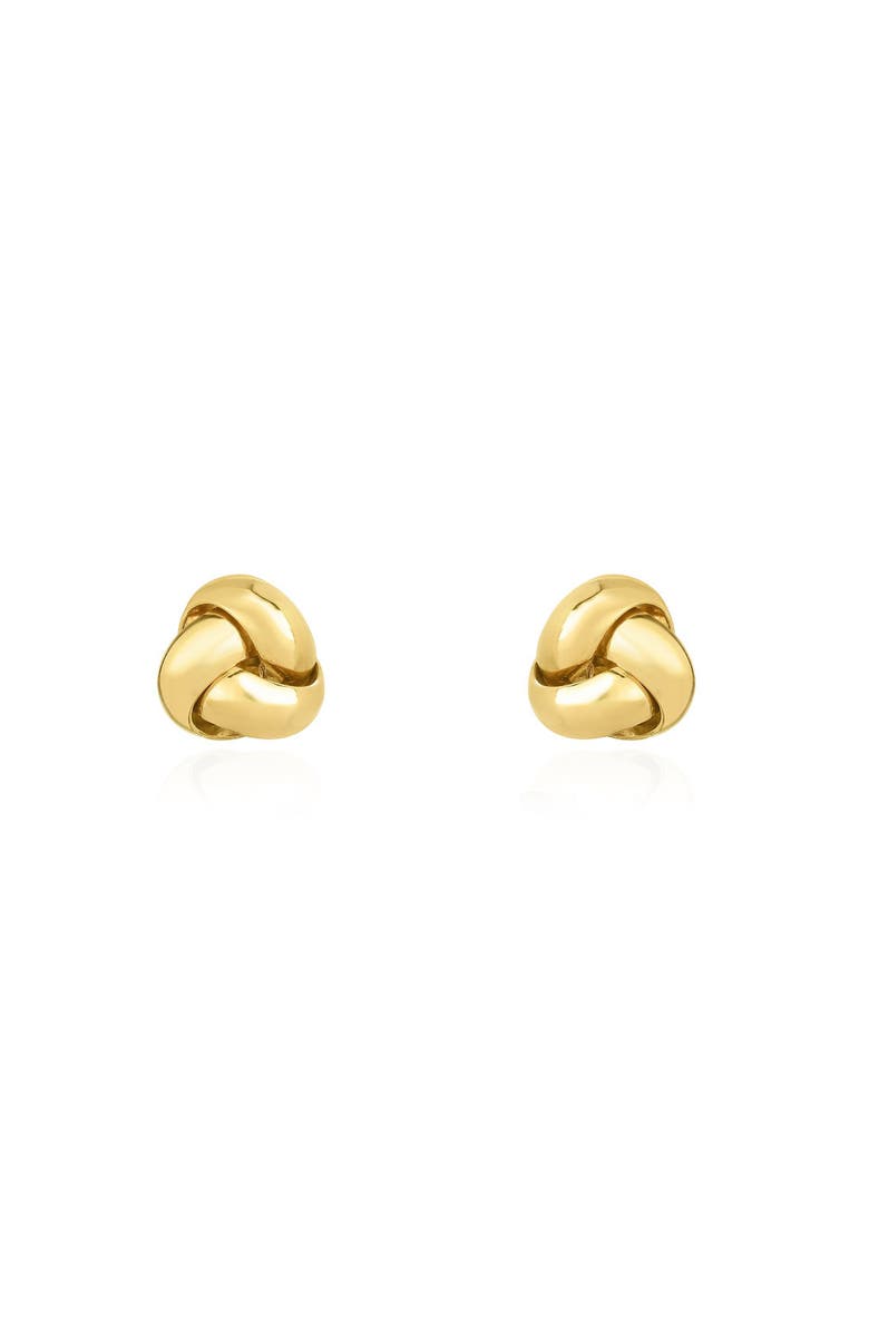 The Lovery Fine Jewelry Polished Gold Knot Stud Earring, Alternate, color, Yellow Gold