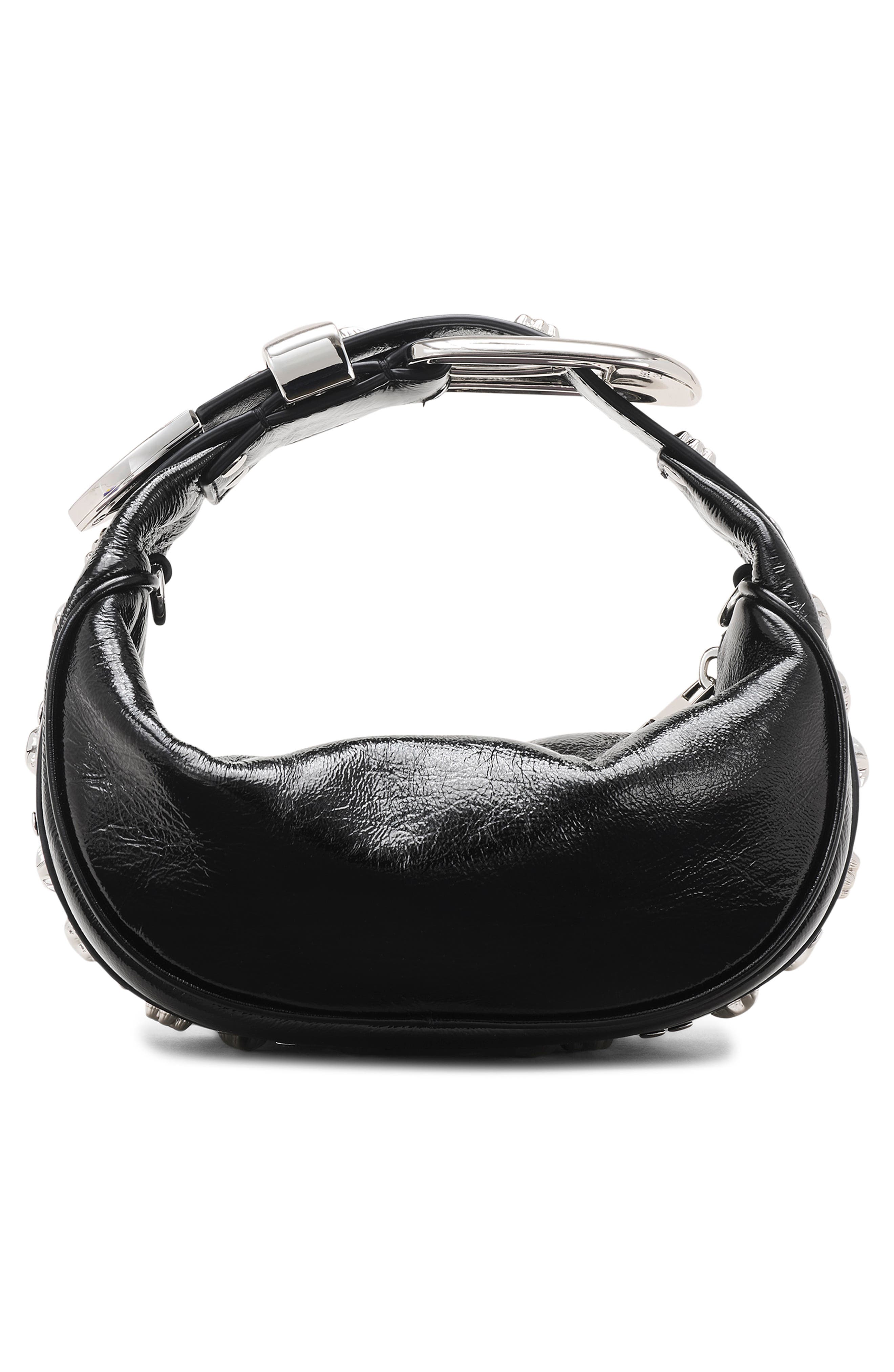 Marc Jacobs Mini Embellished Party Bag, Alternate, color, Black