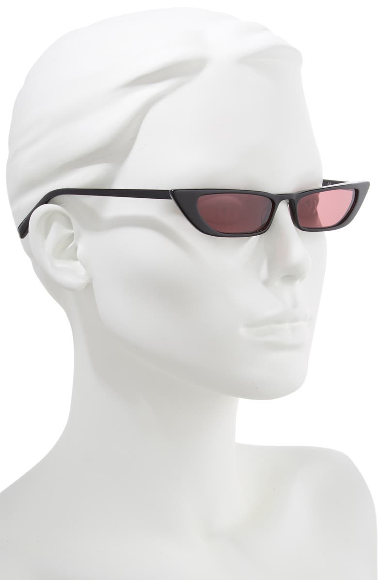 KENDALL + KYLIE Vivian 51mm Extreme Cat Eye Sunglasses, Alternate, color, 