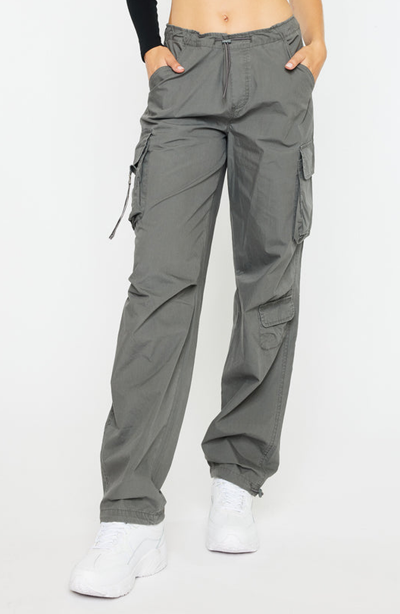 KanCan Nataly High Rise Relaxed Cargo Pants, Main, color, Olive