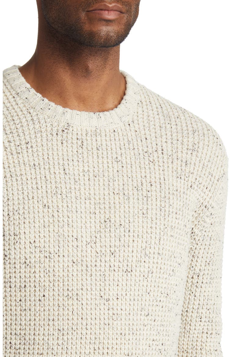 SeaWool Nep Crewneck Sweater, Alternate, color, CREAM