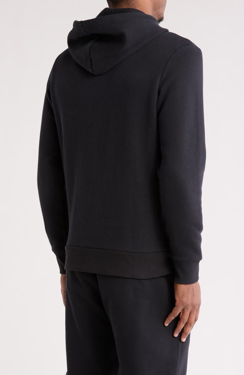 Z by Zella Freeform Fleece Pullover Hoodie, Alternate, color, Black Caviar