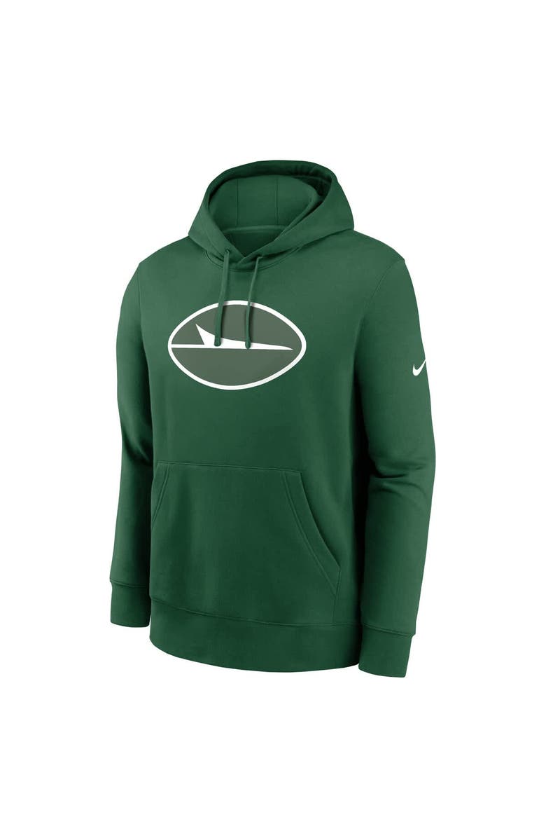 Nike Men's Nike Green New York Jets Club Logo Pullover Hoodie, Alternate, color, Green