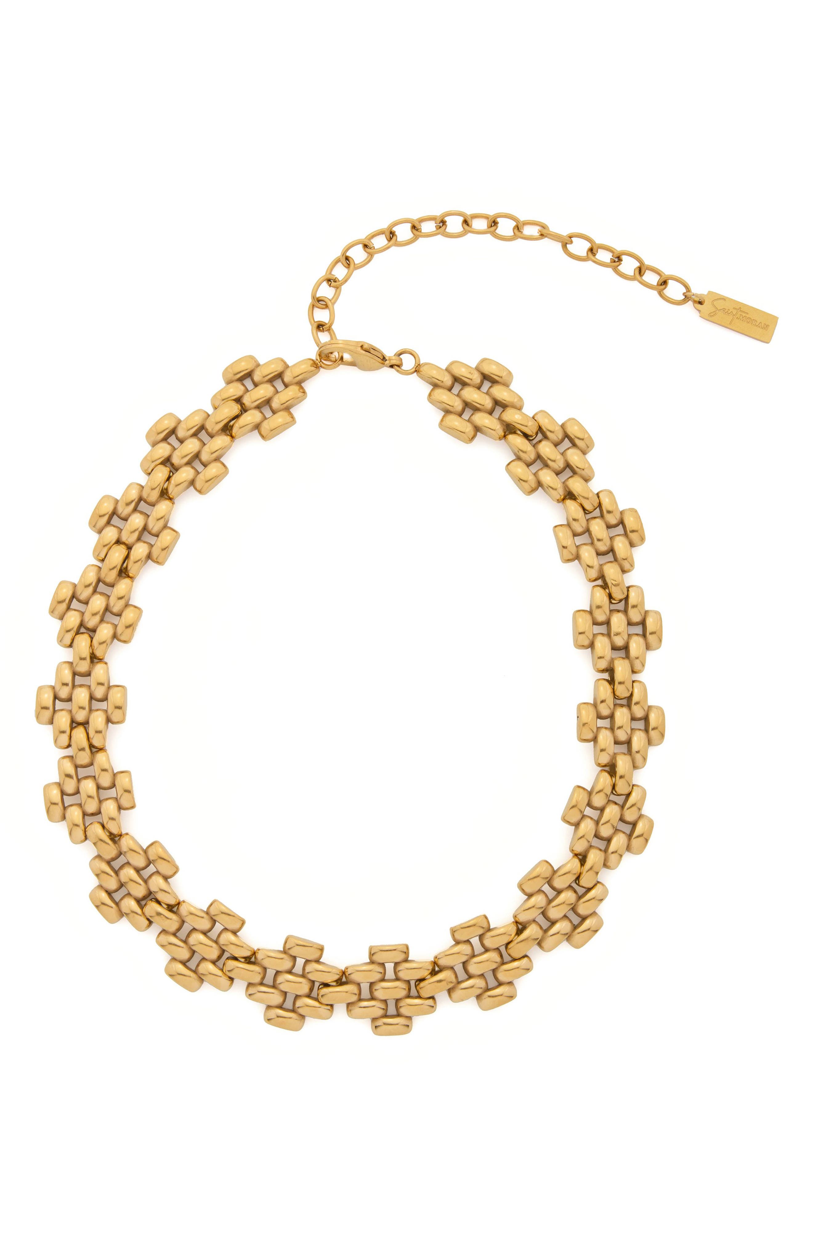 18k Gold Plated Link Necklace