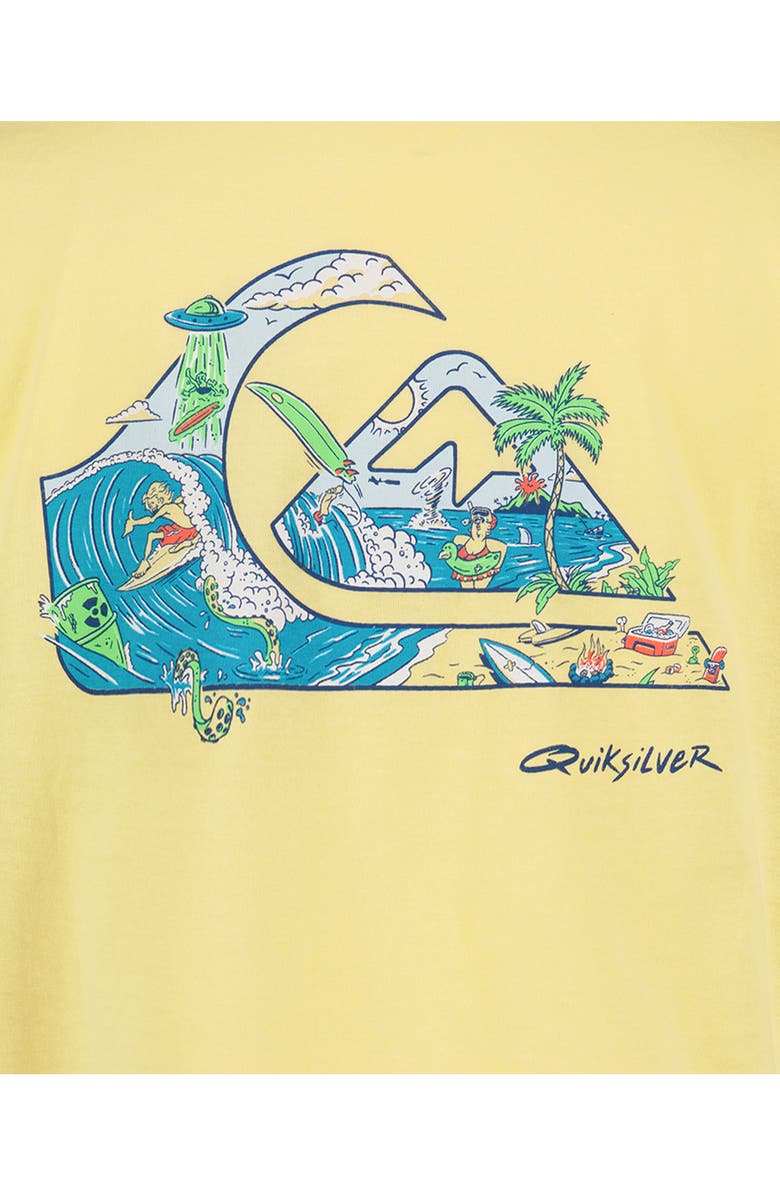 Quiksilver Kids' Paradise Logo Graphic Tee, Alternate, color, Mellow Yellow