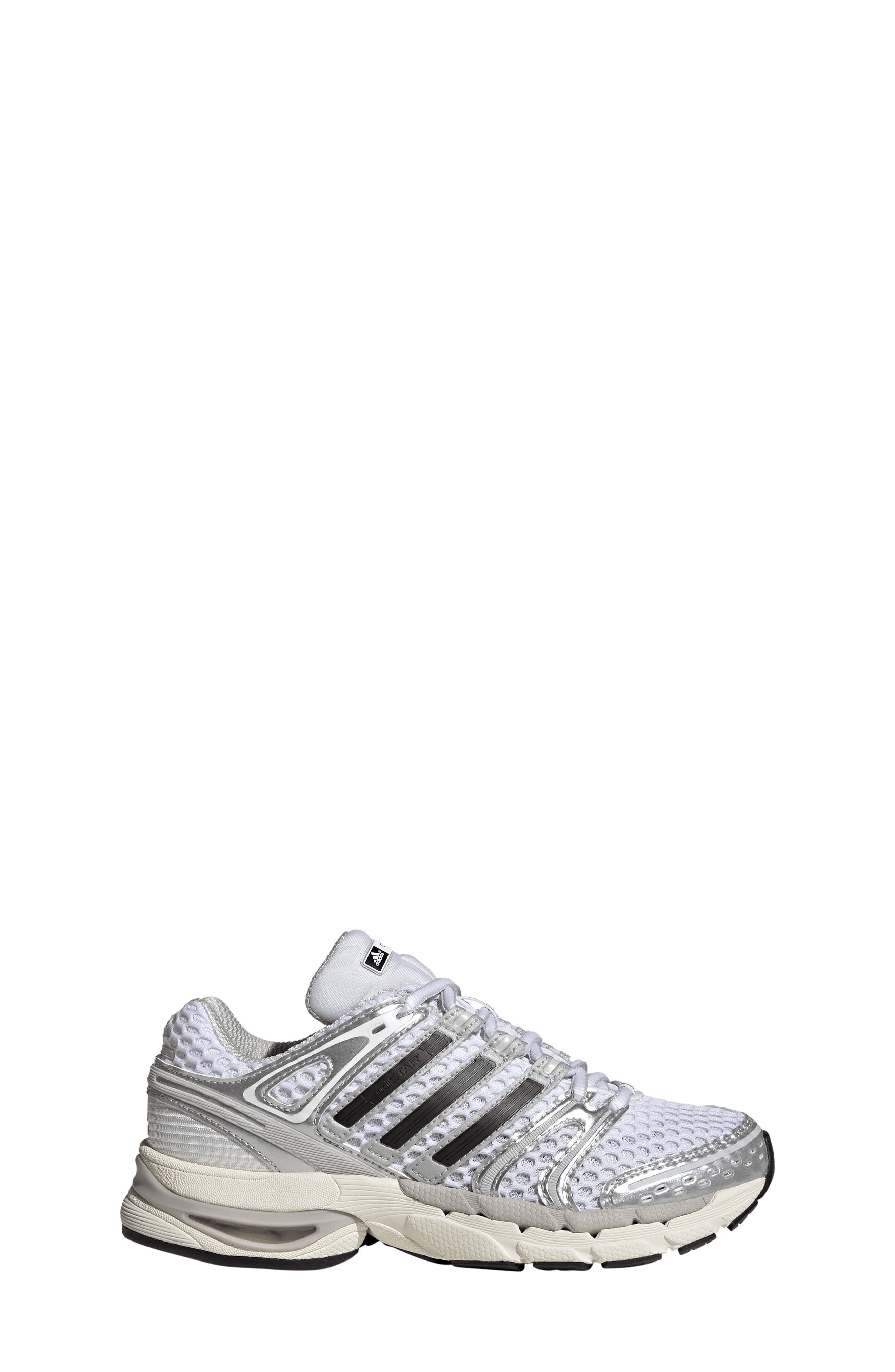 adidas Kids' Adistar Control 5 Sneaker, Alternate, color, White/ Silver/ Grey
