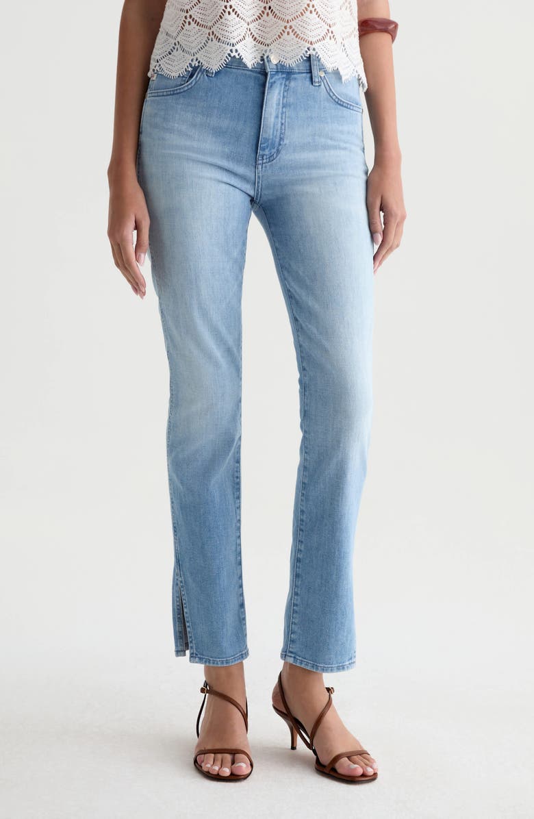 AG Mari Mid Rise Slim Straight Leg Jeans, Main, color, Flight