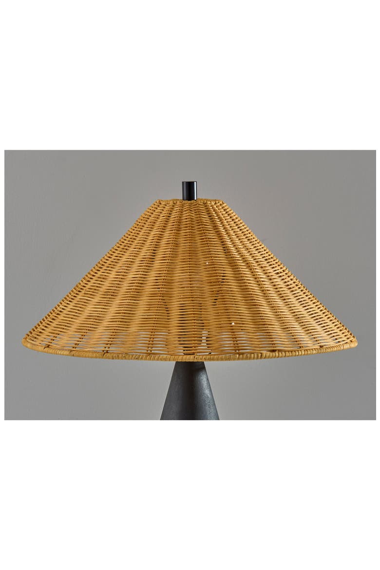 Lorelei Table Lamp, Alternate, color, BLACK