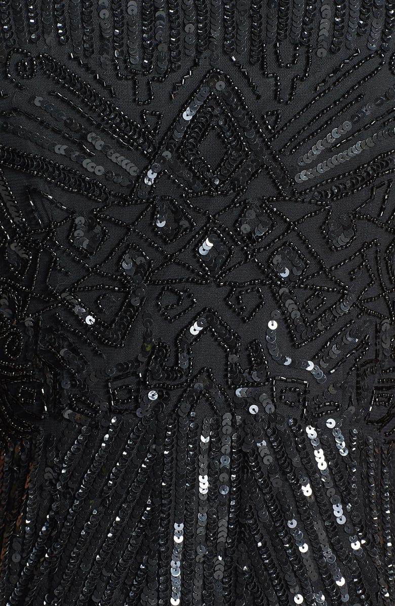 Pisarro Nights Embellished Fringe Dress, Alternate, color, 