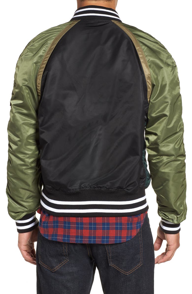 Alpha Industries L-2B Reversible Water Resistant Flight Jacket, Alternate, color,