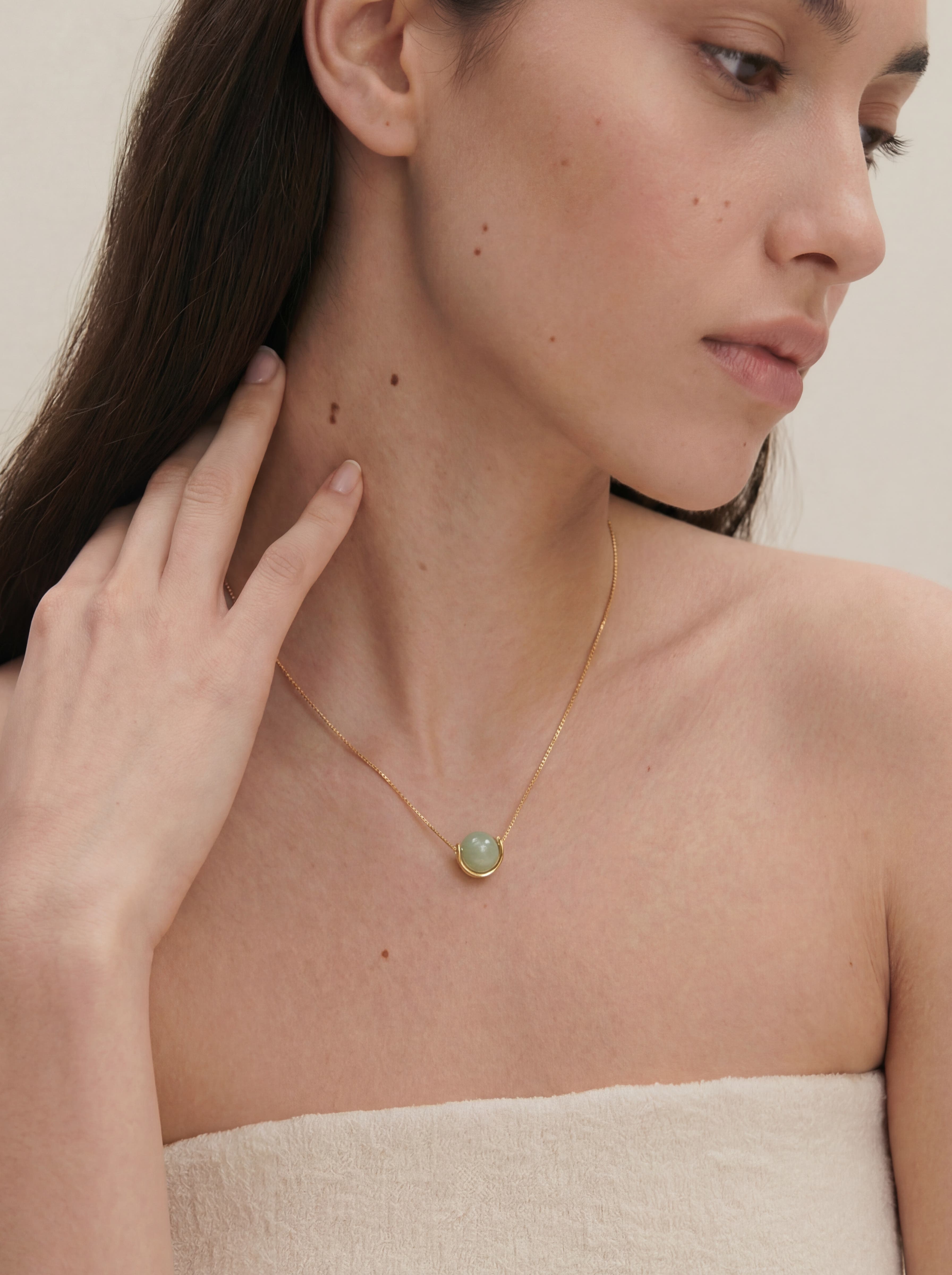 Equinox Green bead jade necklace (Women) | Nordstrom