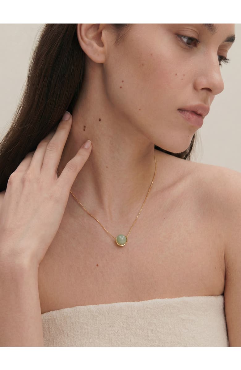 seree Equinox Green bead jade necklace, Alternate, color, Light Green