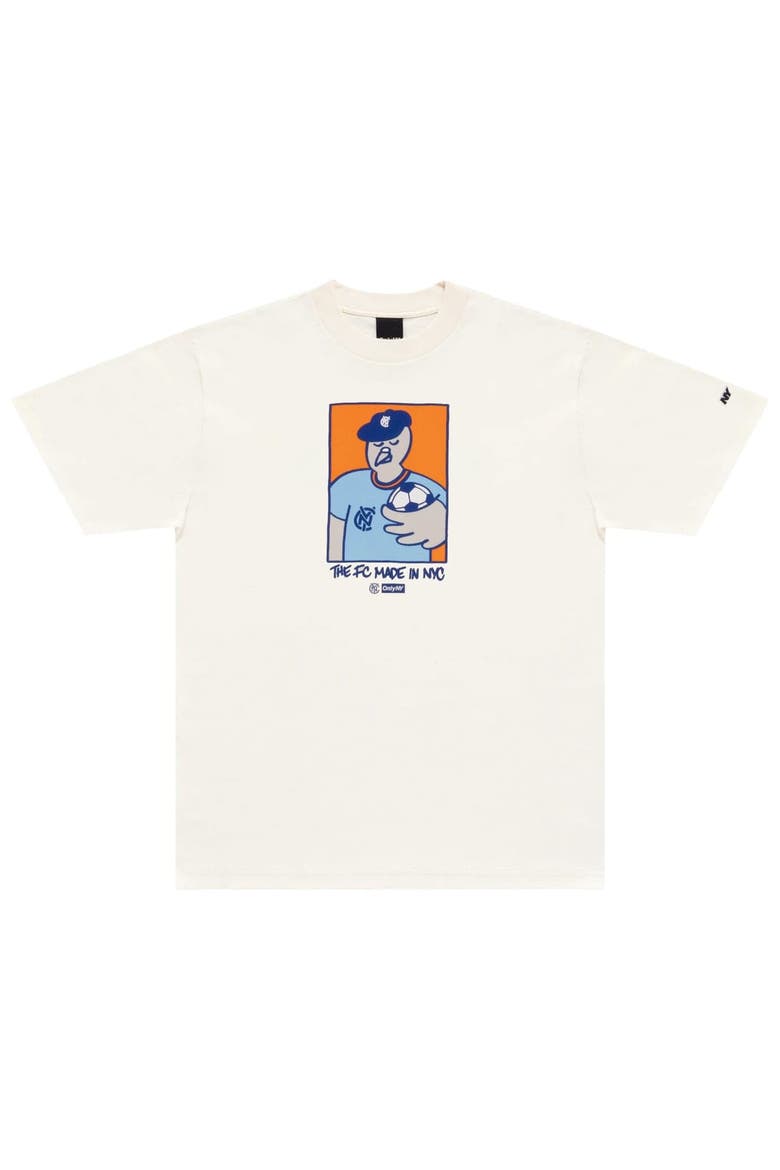 Unisex Only NY x NYCFC  Natural Pigeon Mascot T-Shirt, Alternate, color, Natural
