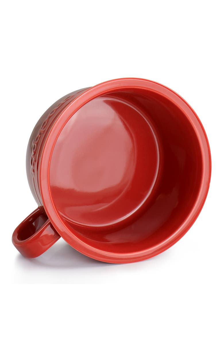 Crock-pot Appleton 24oz Stoneware 4 Piece Soup Mug Set, Alternate, color, Red