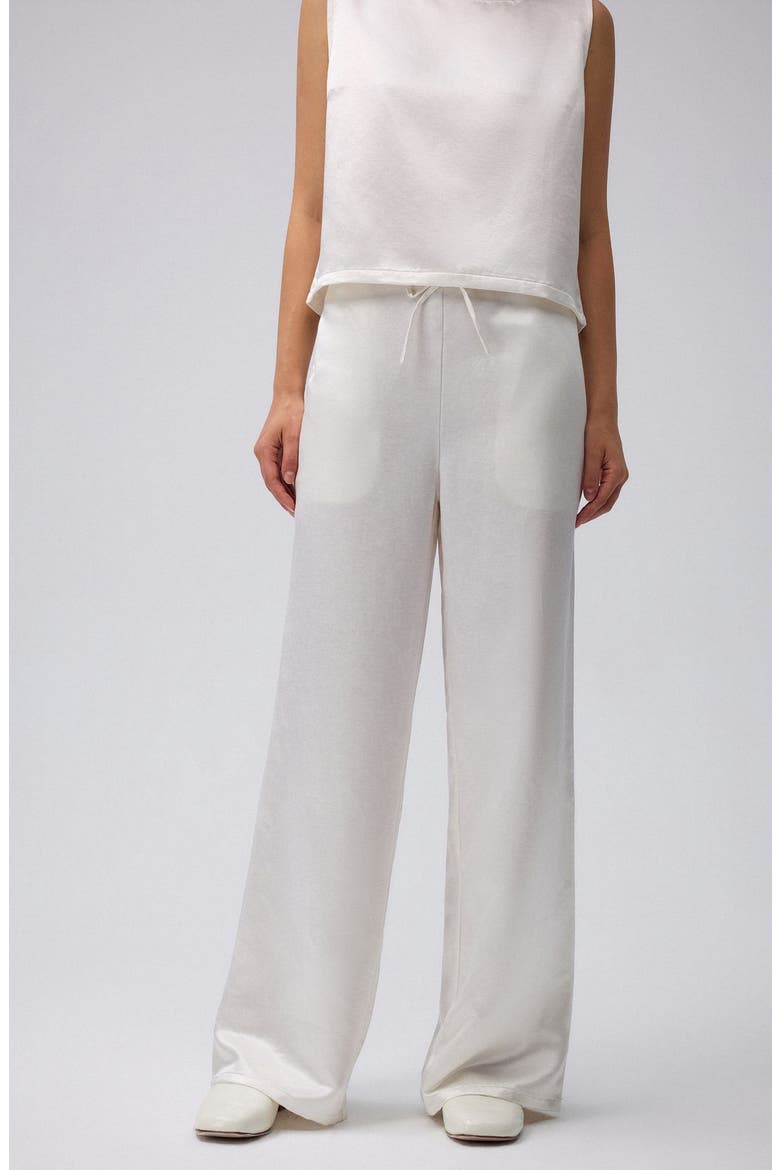 Aven Wide Leg Pants, Alternate, color, White Pearl