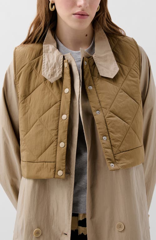 Scalpers Vest Trench In Brown