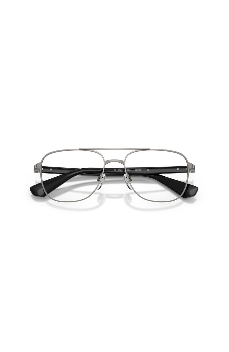Burberry 56mm Pilot optical glasses, Alternate, color, Silver