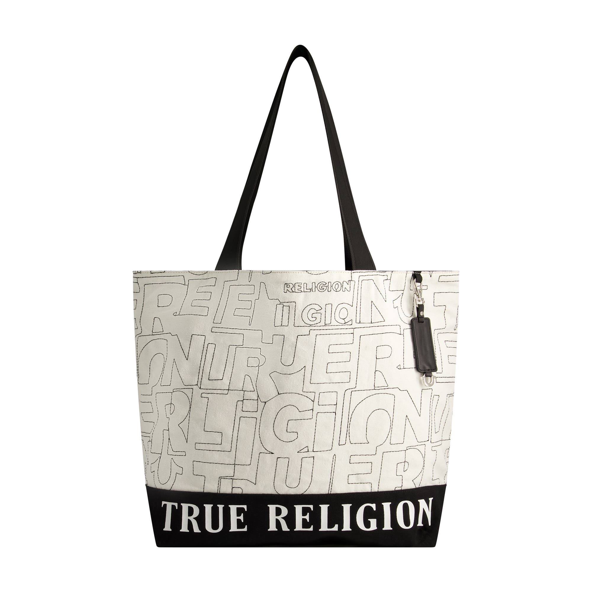 True Religion Logo Stitch Large tote, Main, color, 