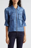 Cinq à Sept Holly Ruffle Sleeve Jacket