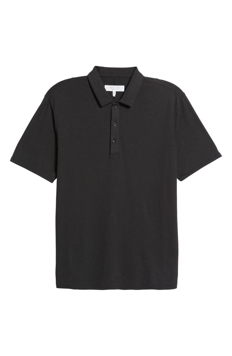 rag & bone Men's Mercer Short Sleeve Linen Blend Polo, Alternate, color, 