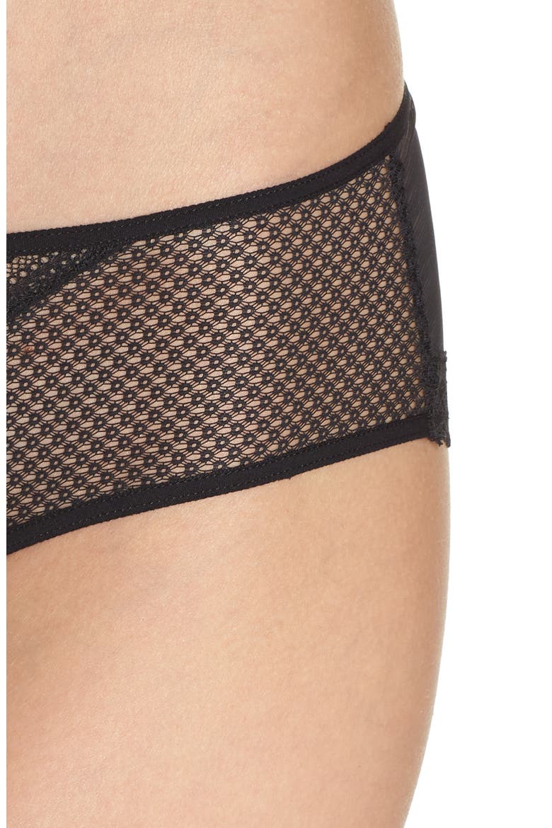 Chantelle Intimates Parisian Allure Hipster Panties, Alternate, color, BLACK