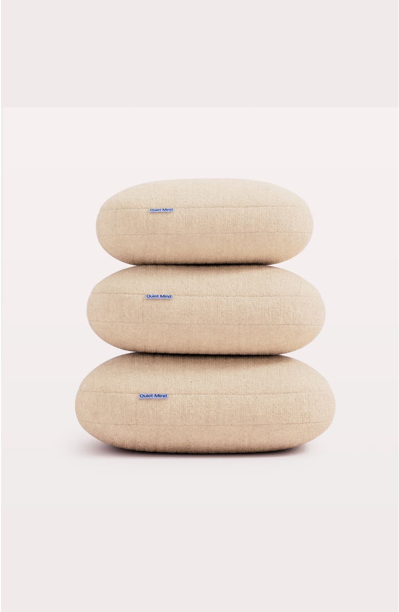 Quiet Mind The Original Weighted Pillow, Alternate, color, Cashew