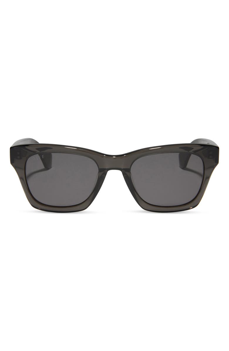 DIFF Dean 51mm Square Sunglasses, Alternate, color, Black Smoke