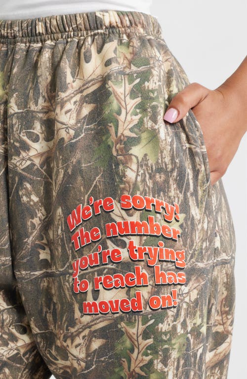 Boys Lie 1-800-manhunt Kimmy Camo Cotton Blend Sweatpants In Multi