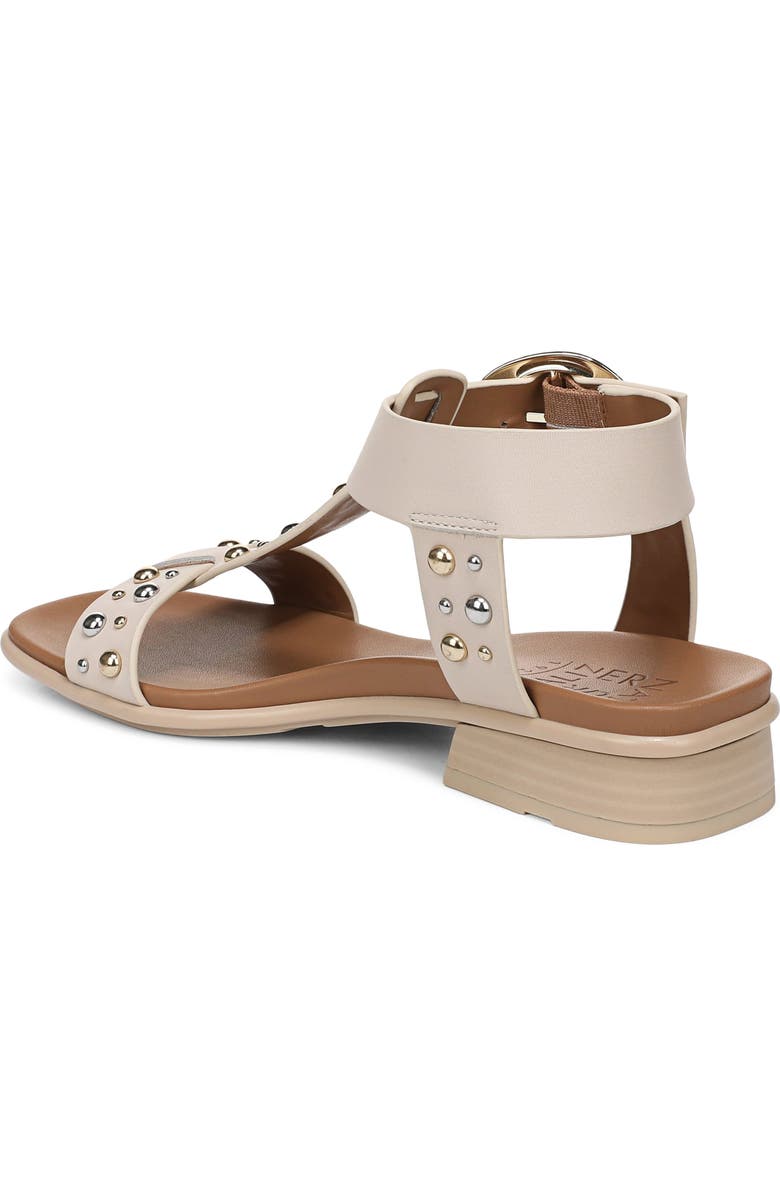 Naturalizer Brandy Stud Ankle Strap Sandal, Alternate, color, Ivory Mist
