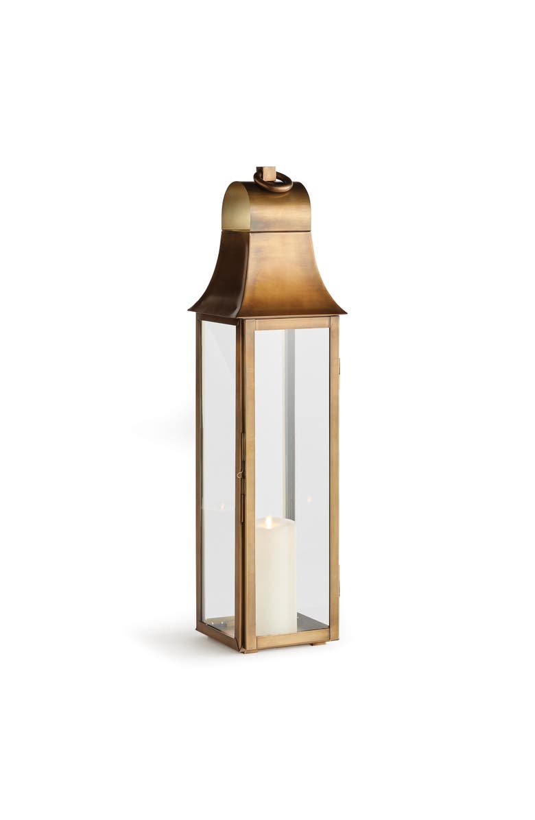 Napa Home & Garden Geneva Lantern Candle Holder Large, Main, color, Gold