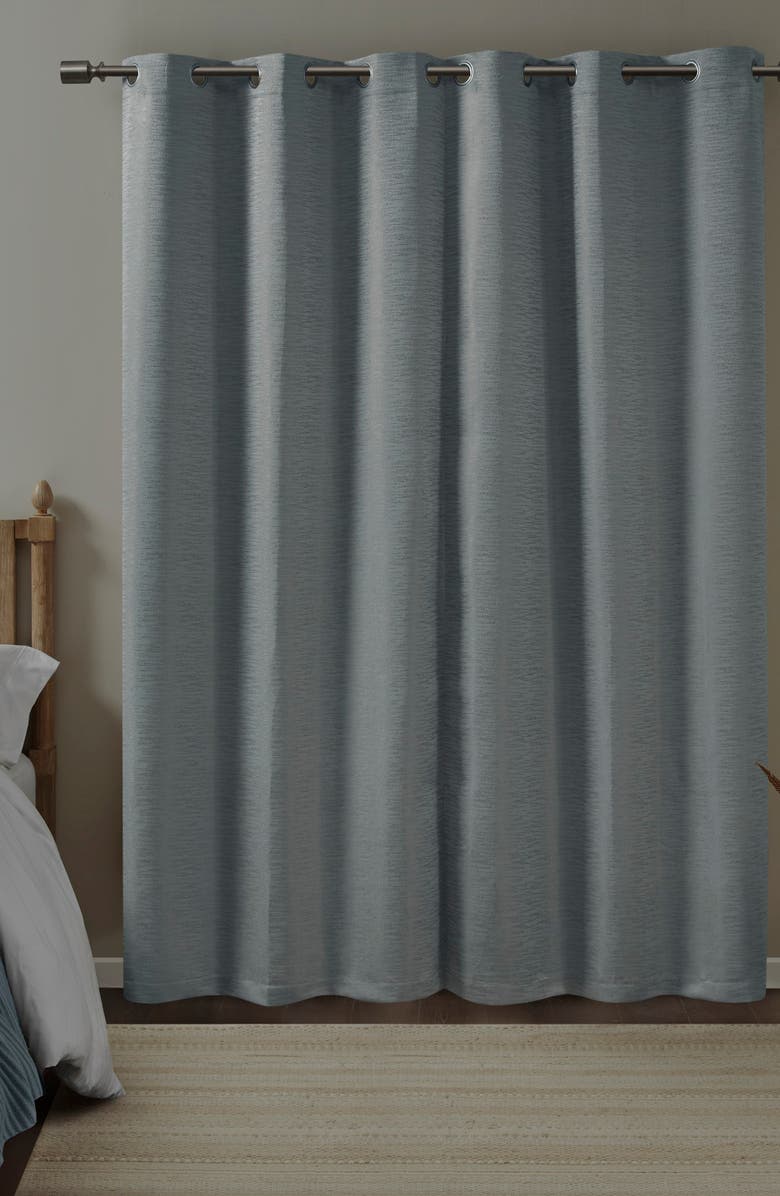 BEAUTYREST Rocky Solid Textured Jacquard Total Blackout Magnetic Closure Panel Pair, Alternate, color, 